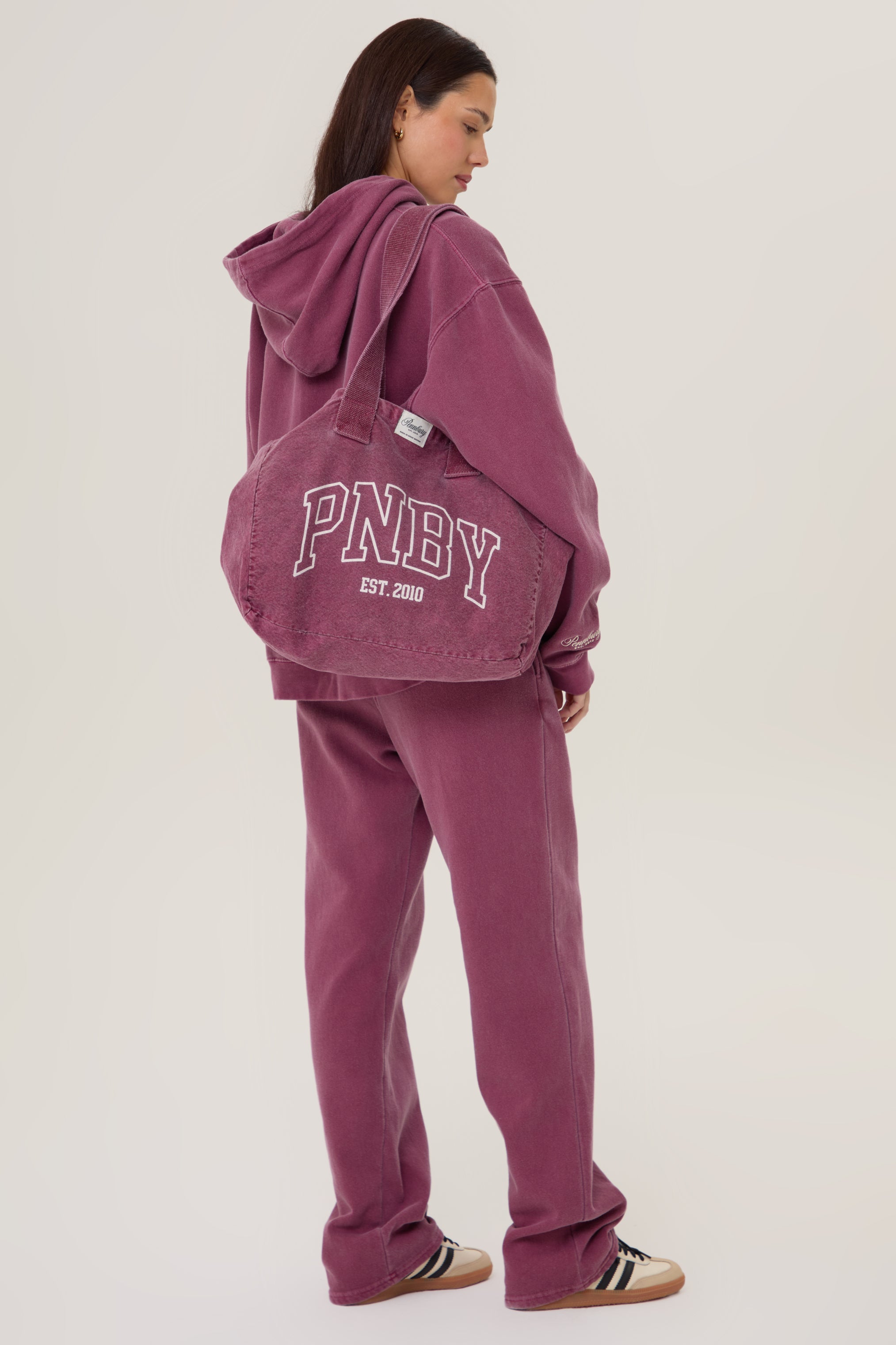 Pennbury Relaxed Fit Wine Straight Leg Joggers