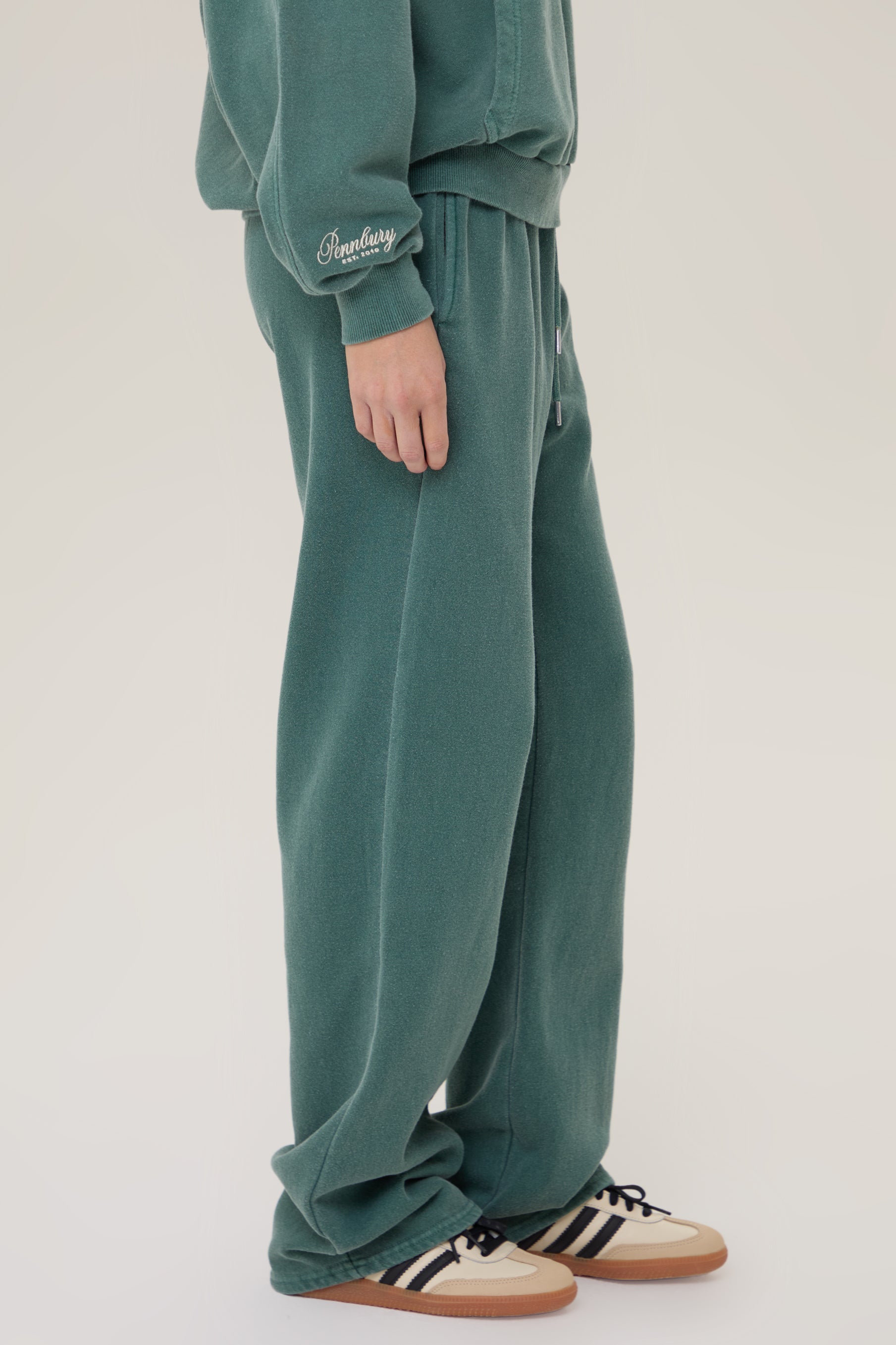 Pennbury Relaxed Fit Racing Green Straight Leg Joggers