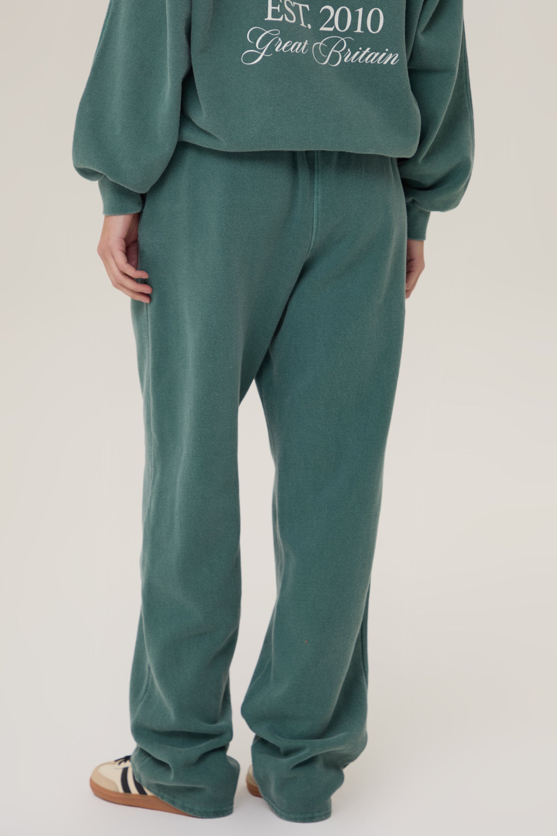 Pennbury Relaxed Fit Racing Green Straight Leg Joggers