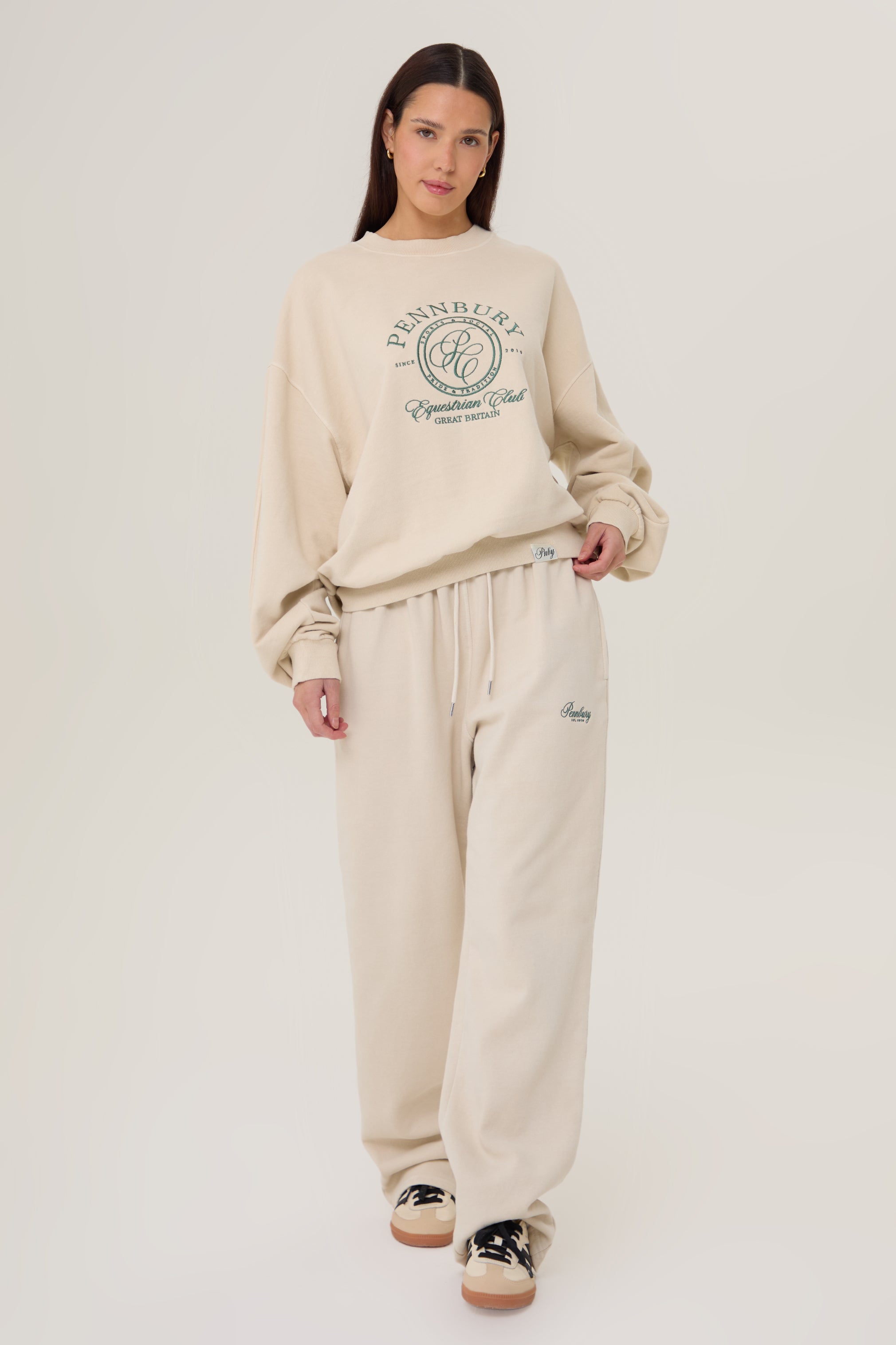 Pennbury Relaxed Fit Oat Straight Leg Joggers