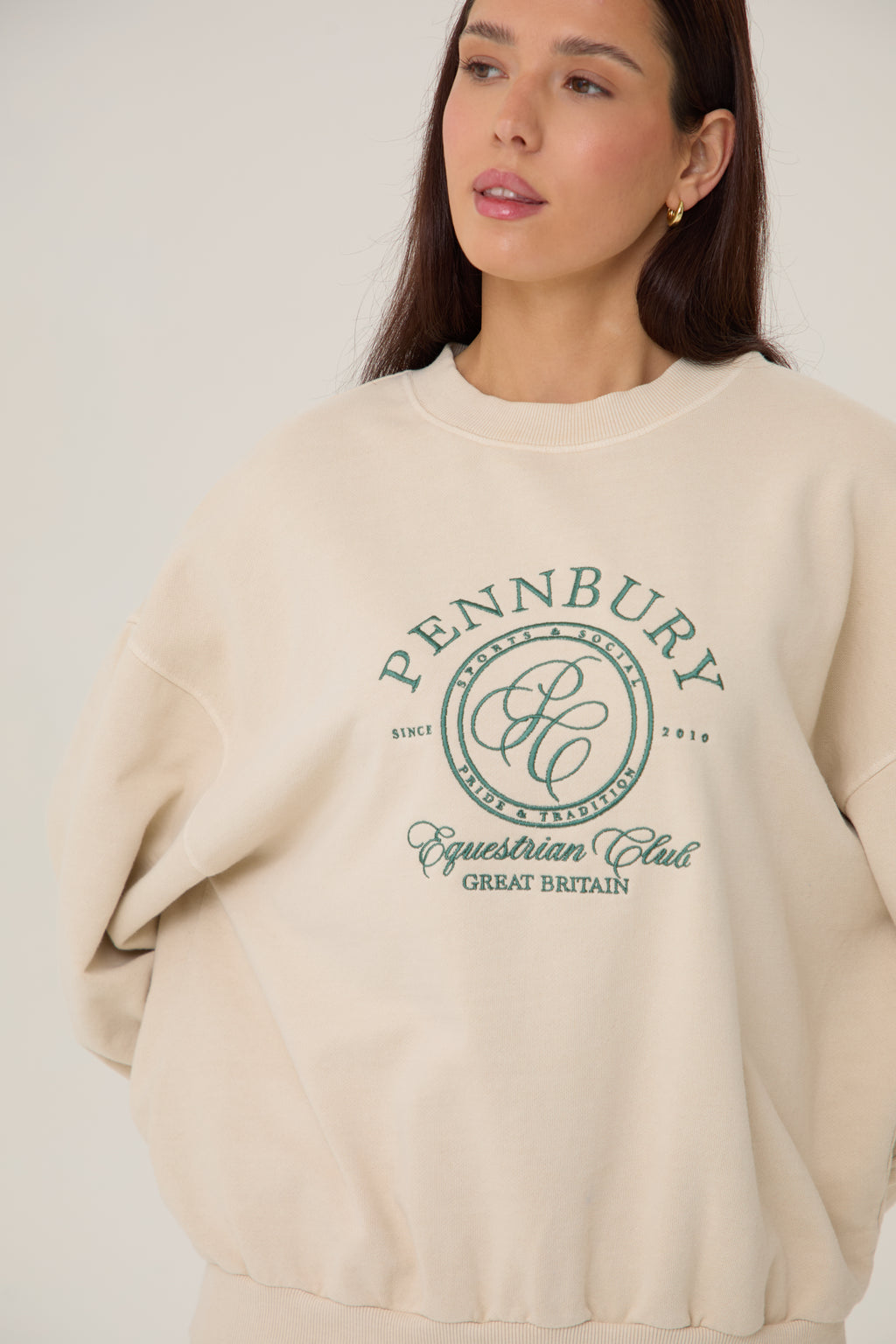 Pennbury Relaxed Fit Pavilion Embroidered Sweat