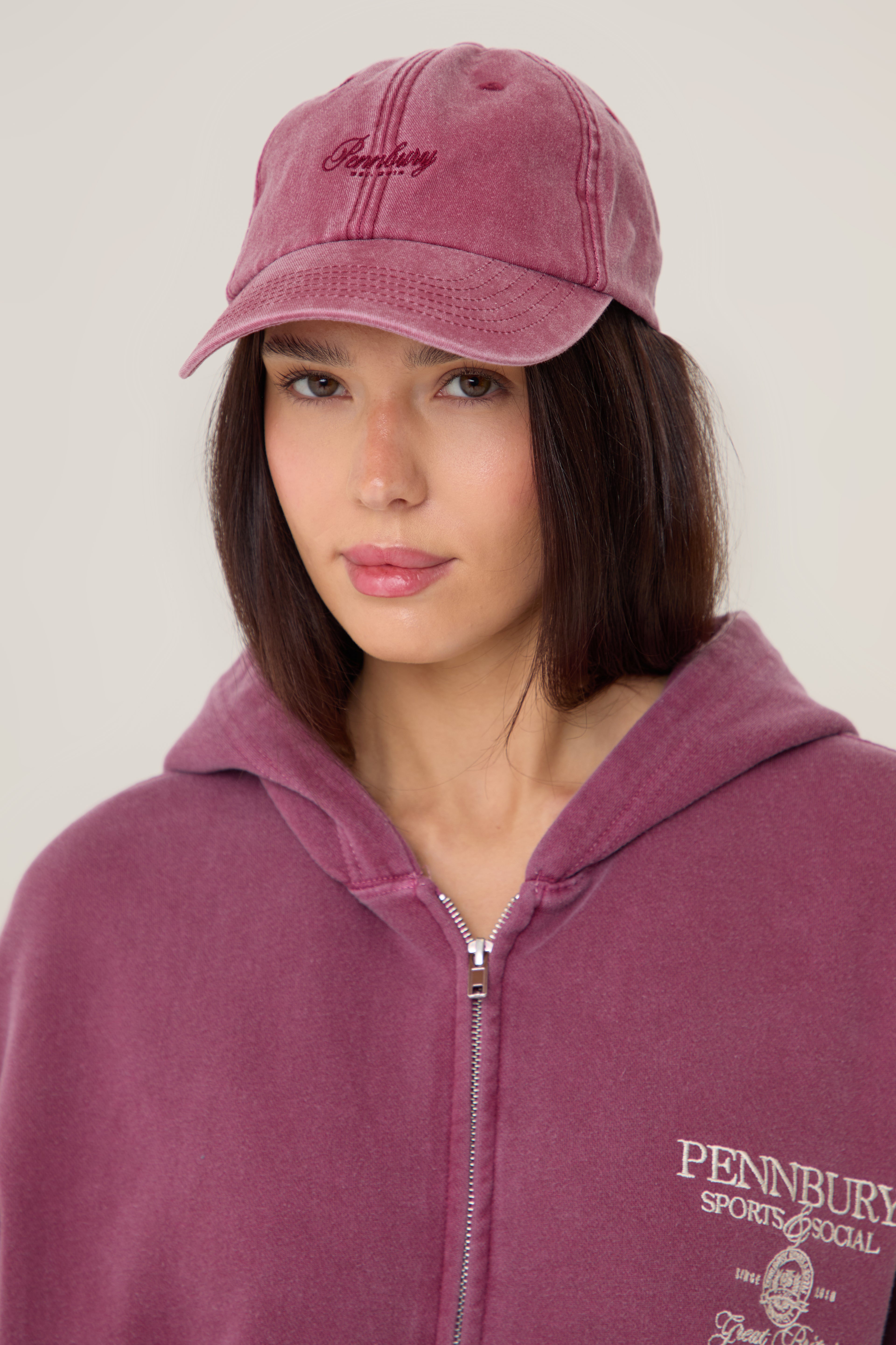 Pennbury Embroidered Cap - Wine
