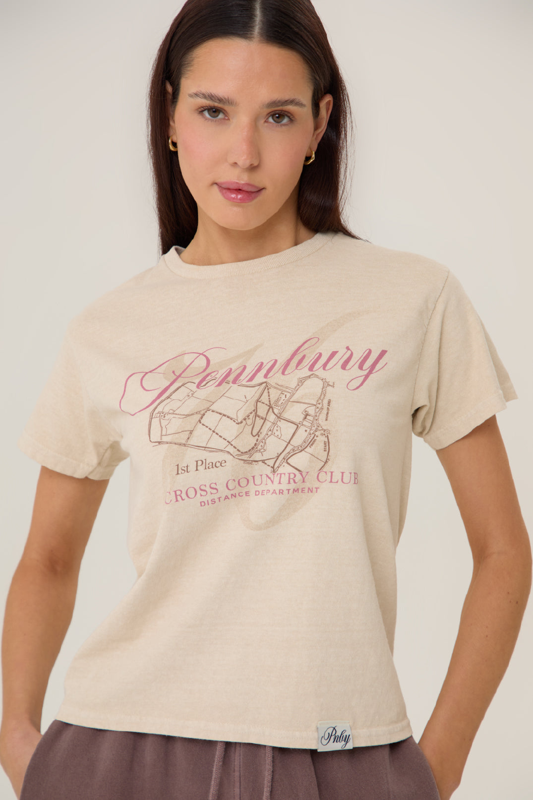 Pennbury Relaxed Fit Cross Country Baby Tee