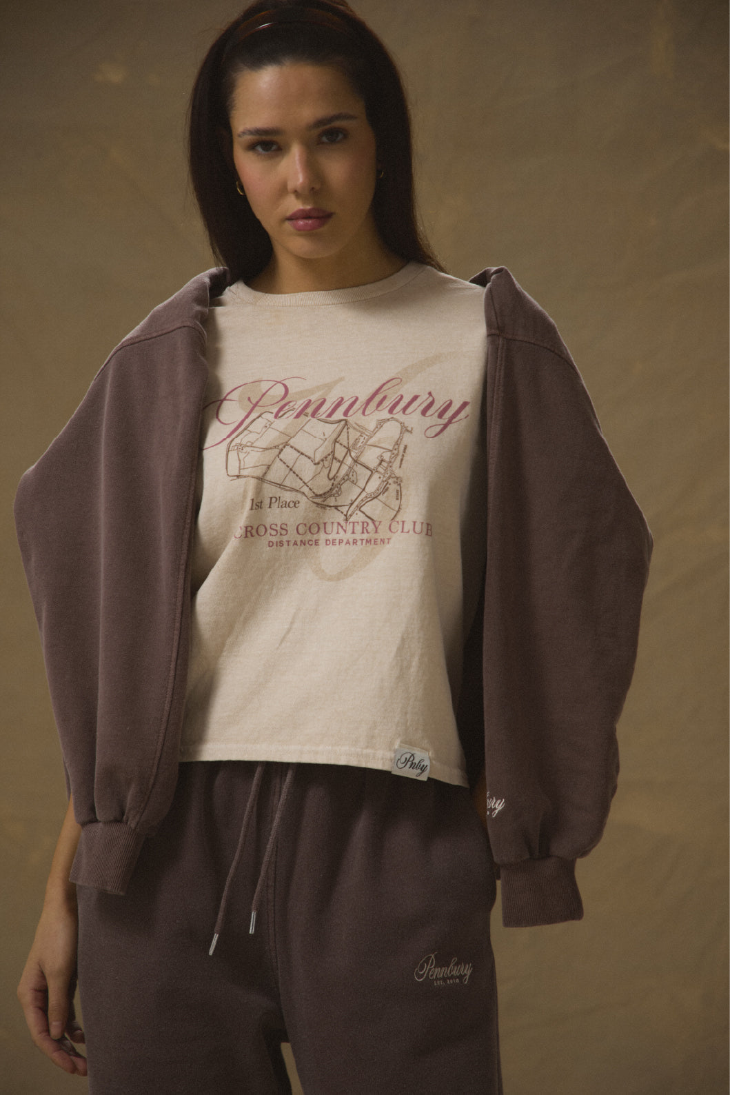 Pennbury Relaxed Fit Cross Country Baby Tee